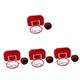 UPKOCH 4 Sets Hanging Basketball Hoop Mini Bathtub Outdoor Playset Indoor Hanging Indoor Basketball Hoop Children Basketball Frame Model Outdoor Toys Mini Hoop Boy Toy Ball