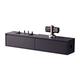 JUNNIU Wall Mounted Tv Unit Floating Tv Stand Wall Mounted，31.4/39.3In Floating Tv Shelf，Set-Top Box Bracket Multimedia Storage Shelf ，Free Assembly/a/100Cm Decoration