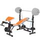 HAKENO Weight Bench with Squat Rack, Adjustable Olympic Weight Bench,Arm Curl Pad & Leg Extension,Workout Bench Incline/Decline Flat Weight Lifting Bench