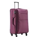 NESPIQ Business Travel Luggage Softside Expandable Carry On Luggage with Spinner Wheels, Lightweight Upright Suitcase Light Suitcase (Color : B, Size : 24in)