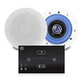 Bluetooth Ceiling Speaker System, Systemline E50 Touch Panel Wall Amplifier and Pair of ESCS 5.25" Coaxial Speakers Home Hi-Fi Audio