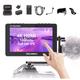 FEELWORLD F6 Pro +NP-F970 Battery, Charger, Storage Case kit, 5.5 Inch 4K HDMI Touch Screen On-Camera Monitor 1600nits High Bright FHD 1920x1080 Filed Monitor with F970 External Install and Power kit
