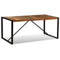 vidaXL Solid Reclaimed Wood Dining Table 180 cm Unique Home Kitchen Furniture