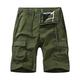 EMAlusher Cargo Shorts Men's Shorts, Classic Stretch Shorts, Casual Trousers, Lightweight Shorts, Training Trousers for Men with Pockets, Beach Trousers, Summer Cargo Shorts