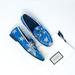 Gucci Shoes | Gucci Jordaan Starry Sky Lurex & Calfskin Horsebit Loafer Eu 35 | Color: Blue/Silver | Size: 35eu