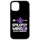 Hülle für iPhone 15 Pro Epilepsy Warrior Ribbon, Violett, zur Unterstützung bei der Aufklärung