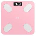 Weighing scale Bathroom Scales, Body Fat Scale, LCD Digital Smart Bluetooth Electronic ?Scales, Body Composition, 180KG, Pink