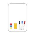 Magnetic Whiteboard White Board A3 Dry Wipe White Boards Magnets Erasable Magnetic Double Sided Desktop Message Board Erasable Suitable for Office and Teaching (Grey A4(30x21CM))