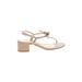 Alexandre Birman Heels: Tan Solid Shoes - Women's Size 40.5 - Open Toe