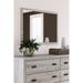 Signature Design by Ashley Vessalli Gray Bedroom Mirror - Grey - 38.86" W x 1.3" D x 27.68" H