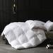 Super King Feathers Down Comforter Duvet Insert - Ultra-Soft Down Comforter Hotel Comforter, Fluffy Medium Warmth (120"x120")