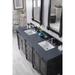 James Martin Vanities Brittany 72" Double Vanity, Black Onyx