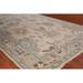 Vegetable Dye Beige Oushak Oriental Area Rug Hand-Knotted Wool Carpet - 6'1" x 9'0"