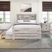 2 Pieces Wooden Bedroom Captain Bed Set /Twin Bed and Nightstand