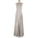 Jenny Yoo Collection Cocktail Dress - Formal Halter Sleeveless: Gray Solid Dresses - Women's Size 6