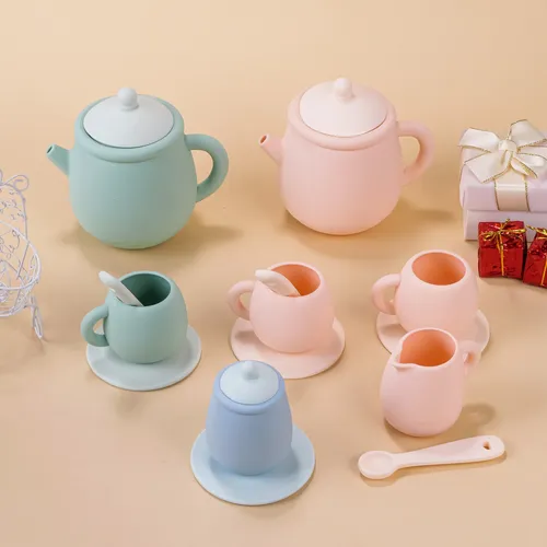 Tyry. hu 5pcs/1set Silikon Kleinkinds pielzeug Tee tasse Spielzeug Set für kleine Mädchen Jungen