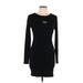 Wild Fable Casual Dress - Sweater Dress: Black Dresses - Women's Size Large