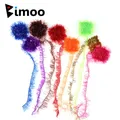 Bimoo 2m/pack 10mm Wide Crystal Flash Tinsel Hackle Flash for Fly Tying Streamer Egg Fly Salmon Fly