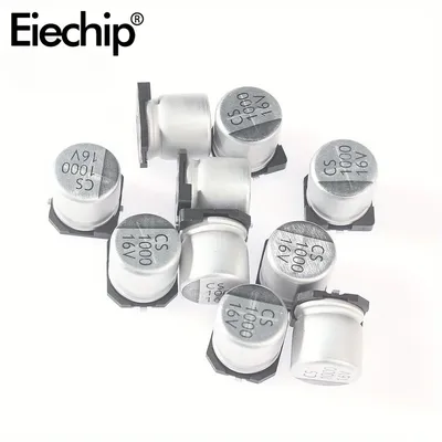 400 stücke smd oberflächen montage aluminium elektrolyt kondensator serie kit 1uf-1000uf 24 diy Image
