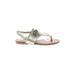 MICHAEL Michael Kors Flip Flops: Gold Shoes - Women's Size 4