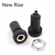5PCS 3.5mm Stereo Audio Socket 3 Pole Black Panel Mount Gold Plated With Nuts Headphone Socket