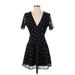 Amuse Society Casual Dress: Black Hearts Dresses - Women's Size Small