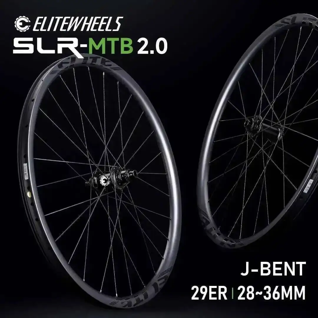 ELITEWHEELS 29er SLR MTB 2.0 Hochleistungs-Carbonlaufradsatz mit Ratchet-System-Naben für Mountainbikes und Rennräder Image