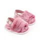 Baby Fuzzy Slipper Winter Furry culla scarpe Indoor Infant Fluffy Slipper fascia elastica neonato