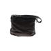 Coach Factory Leather Shoulder Bag: Black Solid Bags