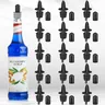 Bottle Pour Spouts Plastic Liquor Bottle Pourers with Rubber Pourers Dust Cap Covers Bottle Pourers