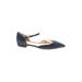 J.Crew Sandals: Flats Chunky Heel Chic Blue Solid Shoes - Women's Size 10 - Pointed Toe