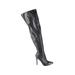 Fashion Nova Boots: Slouch Stilleto Minimalist Black Solid Shoes - Women's Size 9 - Pointed Toe