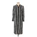 Chico's Casual Dress: Black Stripes Dresses - Women's Size Small