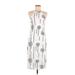 ASTR The Label Casual Dress - Midi: Ivory Graphic Dresses - Women's Size Small