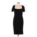 Alexia Admor Casual Dress - Sheath: Black Solid Dresses - Women's Size Large