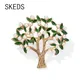 SKEDS New Creative Tree Pearl Enamel Brooches For Women Elegant Metal Fashion Wedding Party Casual