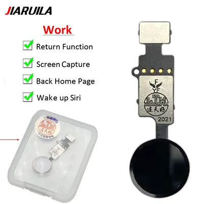 Home Button And Home Touch ID Return Fingerprint Button Motherboard Connection Connector Flex Cable For iPhone 6s plus 8 7 7Plus