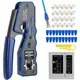 ZoeRax RJ45 Crimp Tool Kit Pass Through Ethernet Crimper and Tester for Cat5e Cat6 Cat6a 8P8C