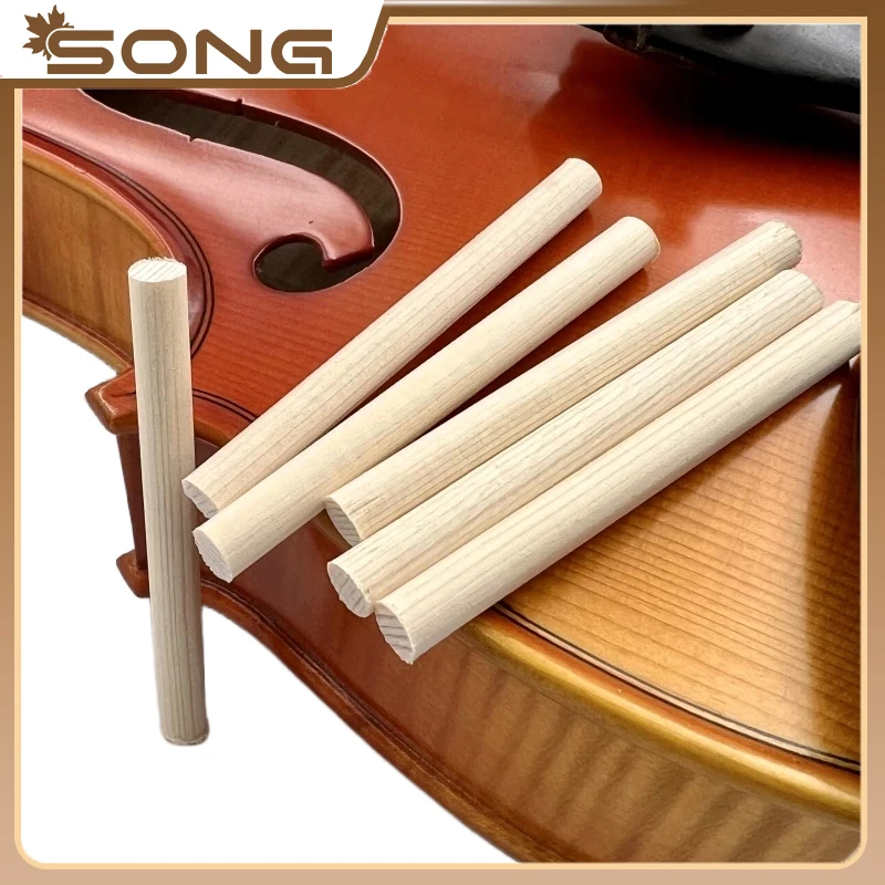 20/50 stücke Violine 4/4 3/4 1/2 1/4 Sound Post Fichte Holz bass Spalte Lautsprecher Viola Cello Soundposts Geige zubehör teil Image