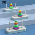 QIYI Tower of Hanoi Colorful 6 8 10-Storey Tower of Hanoi Logic Puzzle Brain Smart Boys Girls