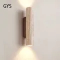 Led Wall Lamp Bedroom Bedside Stone Illuminated Up And Down Light Minimalist Hotel Designer Living