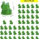 50 Pcs Mini Frog Garden Decor Green Frog Figurines Miniature Home Décor Tiny Plastic Frogs Fairy