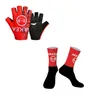 2024 ARKEA BB HOTEL Team One Pair guanti da ciclismo con mezze dita + un paio di calzini da ciclismo