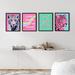 SIGNLEADER Watercolor Tiger Rainbow Framed On Paper 4 Pieces Print Paper in Blue/Green/Pink | 10 H x 8 W x 1 D in | Wayfair