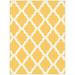 Yellow 60 x 0.2 in Area Rug - Ottomanson Glamour Washable Non-Slip Rubberback Moroccan Trellis Rug | 60 W x 0.2 D in | Wayfair PNK7021-5X7