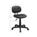 ChocoPlanet Low-Back Adjustable Office Chair w/ PU Leather Upholstered | 22 W x 22.49 D in | Wayfair CHO3YH-SR011676