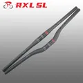 RXL SL-Matte Guidon de vélo de montagne en fibre de carbone plat Riser Bar 31.8 31.8 680 700