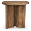 Signature Design by Ashley Austanny Pedestal End Table Wood in Brown | 24 H x 24 W x 24 D in | Wayfair T683-6