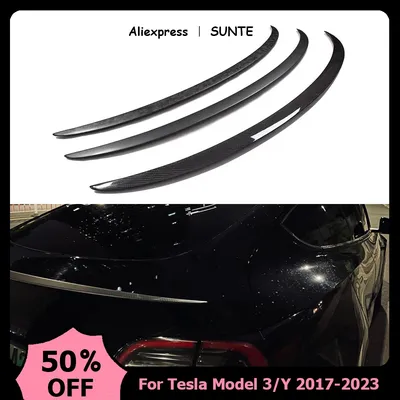 SUNTE Aileron pour Tesla Nouveau Modèle Y 2024 Aileron de coffre Tesla Model 3 2023 Modely Real