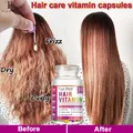 Flow-du-- Capsule de vitamine pour cheveux masque capillaire lisse et soyeux huile complexe